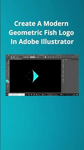 Create a Modern Geometric Fish Logo in adobe illustrator