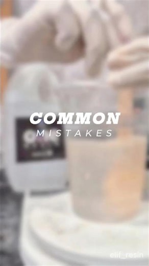 Resin Mixing Mistakes Beginners Must Avoid | Resin tips for beginners #resinart #shorts #mistakes