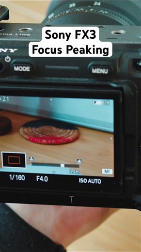 SONY FX3 Focus Peaking tutorial #filtergrade #sony #sonyfx3 #sonycamera #sonycameras #camera