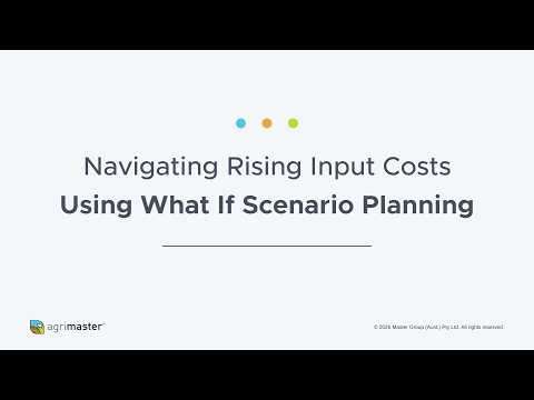 Navigating Rising Input Costs - Using What If Scenario Planning