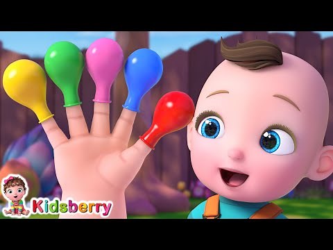 🖍️ 🎨 Color Finger Family Song 🖐️ | Fun Rhymes for Kids | Kidsberry Nursery Rhymes & Baby Songs