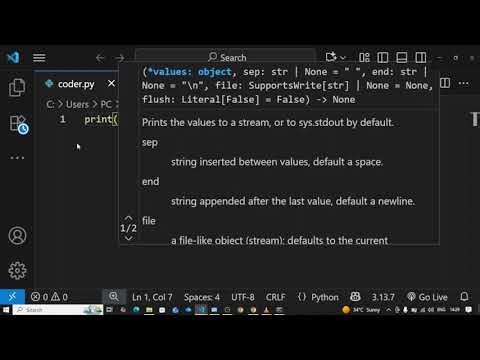 01 Setting Up Your Python Environment (For windows)