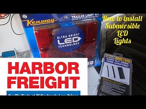 How to install Harbor Freight submersible led trailer lights