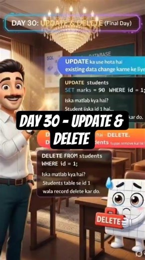 #Day 30 - UPDATE & DELETE #sql
