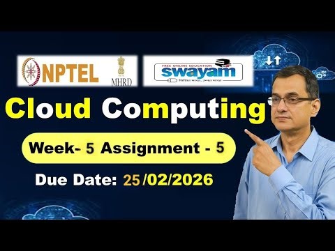 Cloud Computing Week 5 Assignment 5 Answers NPTEL Jan 2026 l #nptel #cloudcomputing