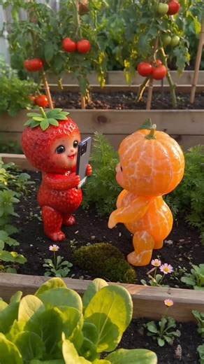 Cute baby strawberry and orange dance to boompala 🍓❤️🍊 #boompala #aibaby #aidance #babydance #dancingbaby