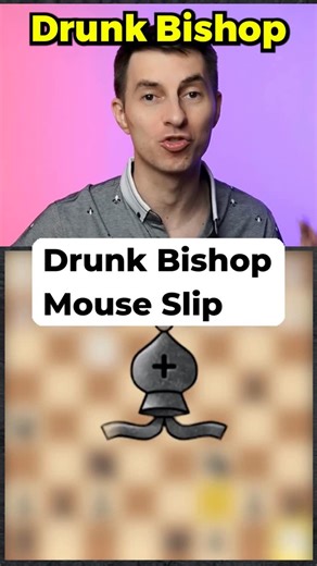 Igor Smirnov on Instagram: "Ever heard of the "Drunk Bishop Mouse Slip" chess tactics? Mouse Slip, But BRILLIANT Move! 😅 #chesslife #bishop"