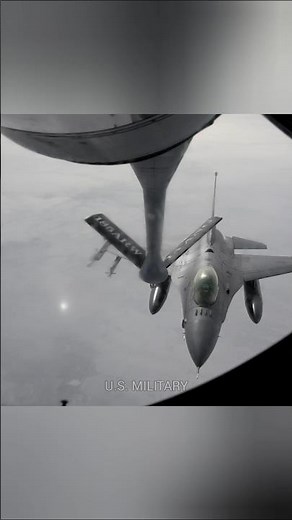 F-16 AERIAL REFUELING IN ACTION