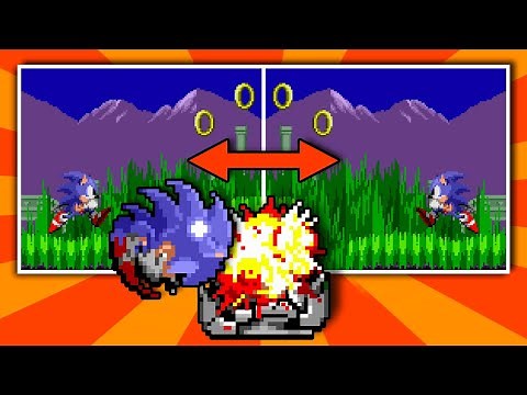 Sonic, but Monitors Make Everything Backwards! - Sonic Rom Hack