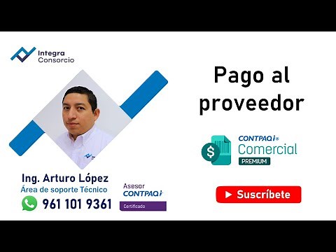 Configuración de concepto de pago al proveedor - CONTPAQi Comercial Premium
