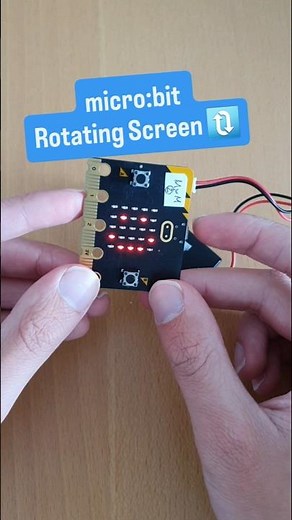 Coding a rotating screen on the micro:bit. Getting started with the micro:bit.