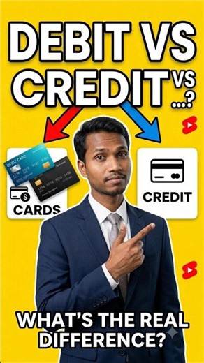 Debit Card vs Credit Card: Difference? 🤔 #shorts #finance