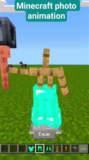 Minecraft photo animation with Minecraft build hack