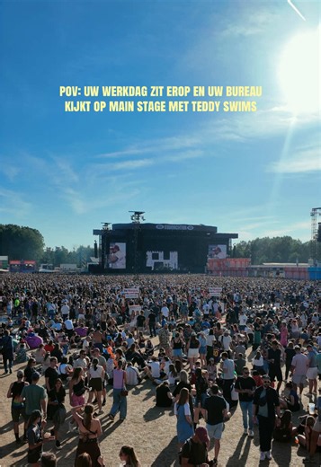 Geluksmomentje van de week: bureau kijkt op Main Stage met Teddy Swims