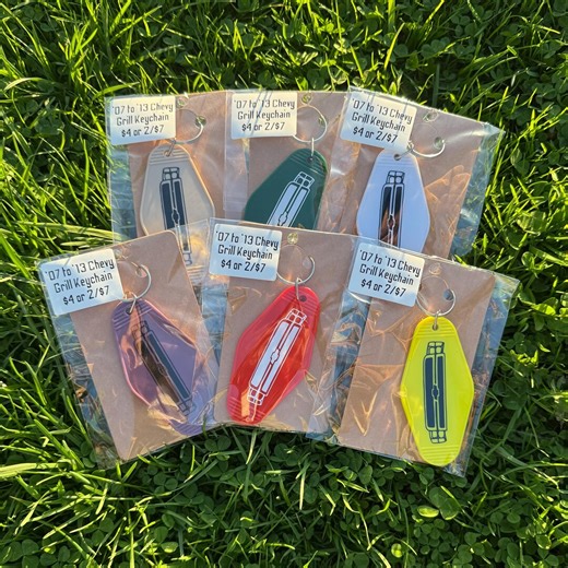 Chevy Truck Grill Keychain - 2007 to 2013 Bodystyle