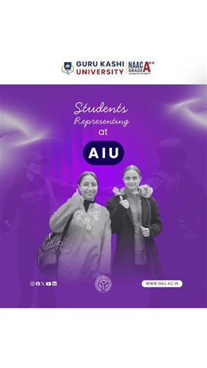 Guru Kashi University | NAAC A++ | Our elite students are set to participate in the AIU’s 39th Inter-University North Zone Youth Festival 2025–26 (UNIFEST), where they will... | Instagram
