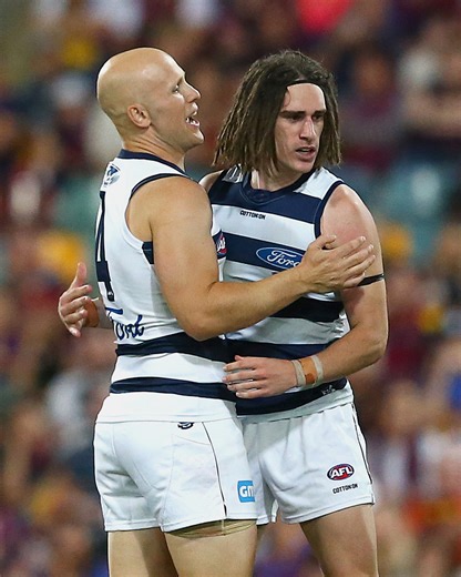 40K views · 1K reactions | Relationships forged on and off the field 欄 Gryan reflects on some of the people who have influenced his career Full Interview  bit.ly/4jVaCNz | Geelong Cats | Facebook
