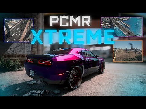 FiveM PCMR XTREME V3.9 Graphics Mod 4K | Short Preview , New PCMR Black California Roads & More