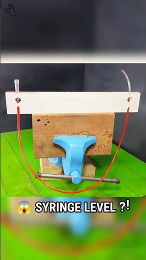 😱 I Made a Water Level Tool from a Syringe! #DIY #FixIt #Hack