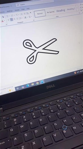 SCISSORS SYMBOL Shortcut Key In MS Word | Tech With Sheikh | #shorts