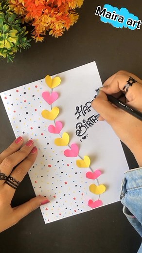 Creative Birthday Card Ideas with DIY Gift and Art Craft