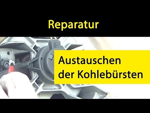 Austauschen der Kohlebürsten