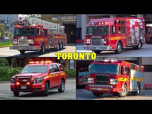 [HUGE COMPILATION] - TORONTO FIRE SERVICE | Fire Trucks RESPONDING: Pumpers, Aerials, Squads & more!