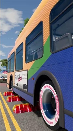 Colorful Cars vs Speed Bumps #84 | BeamNG.drive