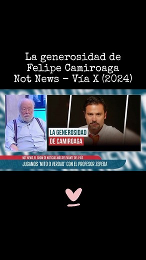 La generosidad de Felipe Camiroaga