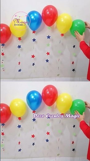 Aprende hacer un fondo de pared con globos! 🥳Decoración para sesión de fotos!