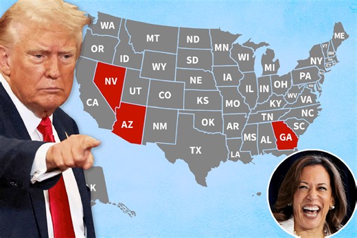 Cook Political Report moves 3 swing states away from Trump, dubbing them ‘toss-ups’ as Harris surges