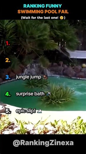 Top 5 Funniest Swimming Pool Fails! 😂 #shorts