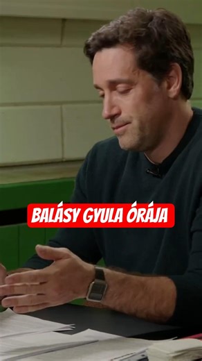 Balásy Gyula órája a tegnapi kontrollos interjúban