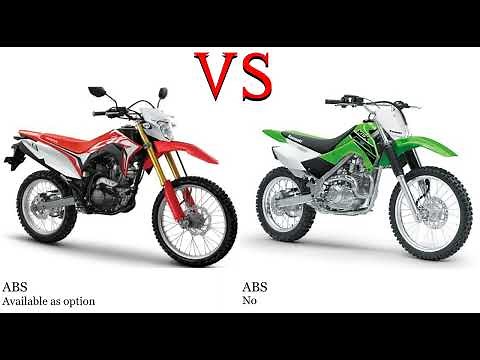 Honda CRF 150 L vs Kawasaki KLX 140 Test specification comparison