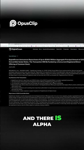 2026 DigitalOcean's Share Repurchase Non Dilutive Explained!