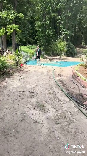 Ohhh no #hydroseeding #AmazonVirtualTryOn #lawntock #atlanta #grassguyatl #ohhno #fyp #yardwork #grass #hellyea