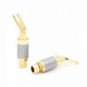 [Hot Item] High Grade Y Spade Plug Male Speaker Cable Terminal Connector