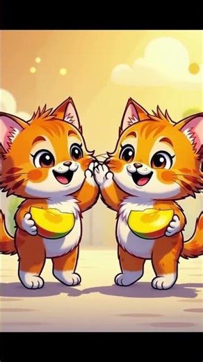 Two Kittens Share a Mango—Moral Story for Kids | Mango Momo Kids