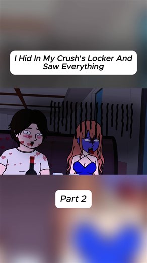 I Hid In My Crush's Locker And Saw Everything#anime #pov #viraltiktok #video #usa🇺🇸