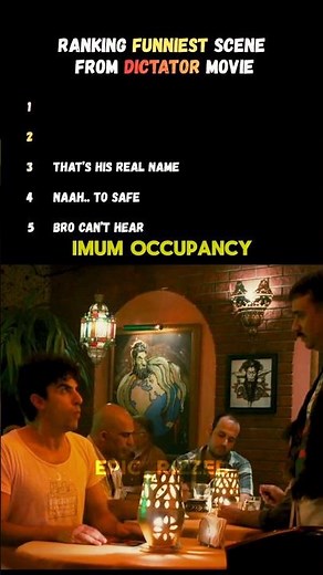 Ranking Funniest Scenes From Dictator Movie