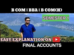 Final Accounts Introduction