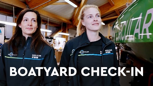 Boatyard check-in with Rosalin Kuiper and Rebecca Sainson from Team Holcim-PRB. The crewed upgrade is on: lighter, faster, and race-ready for The Ocean Race Europe this summer! 💥 👉 Go behind the scenes of the refit. | The Ocean Race