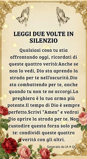Leggi due volte in silenzio