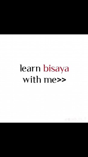Learn Bisaya Language with Me