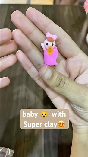 How to Make a Baby with super Clay | DIY Clay Baby Tutorial #clayart #shortsfeed