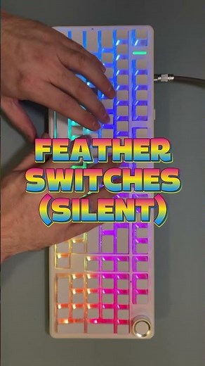 SILENT AULA F99 Pro with Leobog Feather Switches | Sound Test #shorts