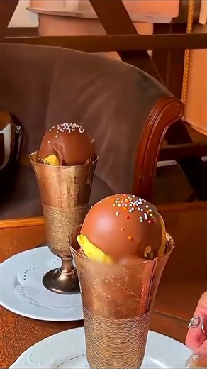 Magic Shell Ice Cream That Hardens in Seconds #shortvideo