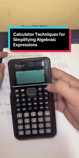 Calculator Techniques for Simplifying Algebraic Expressions