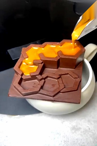 Café Hexagonal com Chocolate