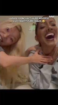 LARA & YOONCHAE'S HUGE WEVERSE LIVE FIGHT 🤯#katseye #shorts #trending
